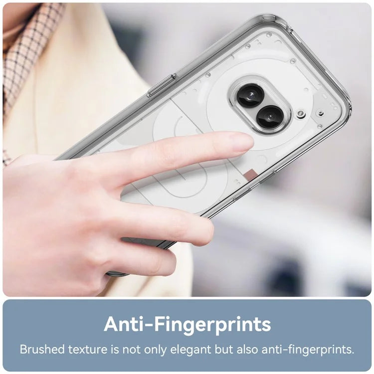 For Nothing Phone (2a) Case Drop-proof TPU Frame Clear Acrylic Protective Shell