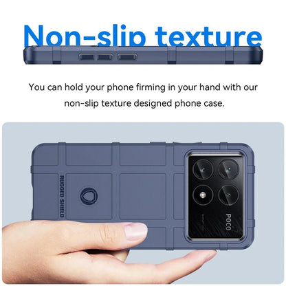 For Xiaomi Poco X6 Pro 5G / Redmi K70E 5G Case Square Grid Texture Non-slip TPU Phone Cover