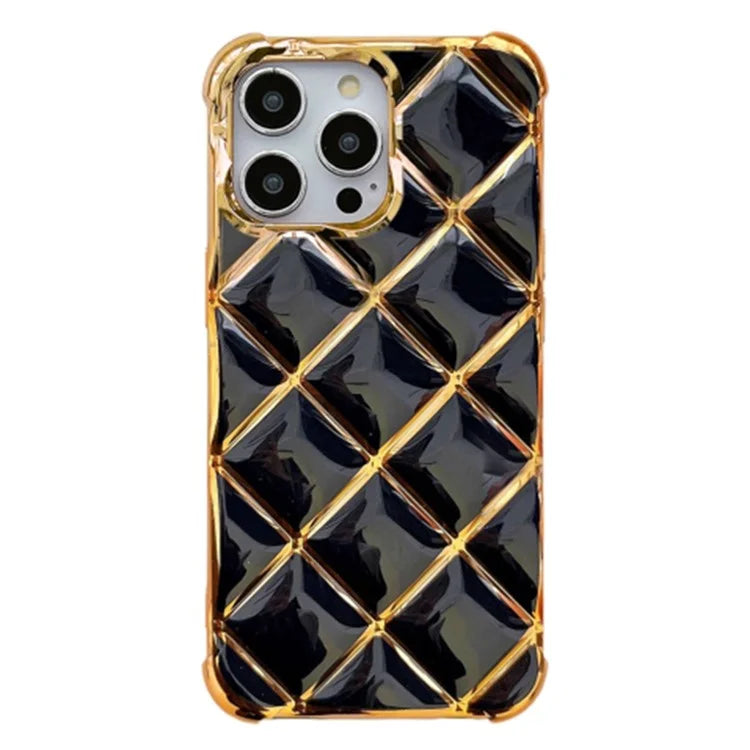 For iPhone 14 Pro Max TPU Case Anti-drop Phone Cover Electroplating Edge