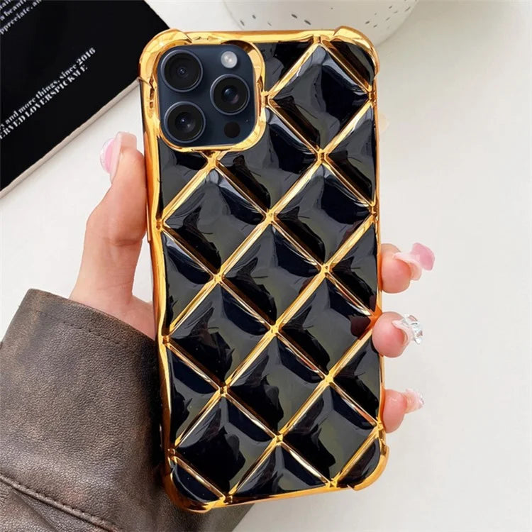 For iPhone 14 Pro Max TPU Case Anti-drop Phone Cover Electroplating Edge