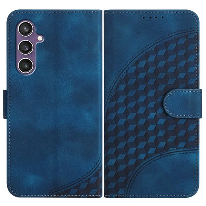 YX0060 For Samsung Galaxy S23 FE Wallet Case Elephant Head Pattern Card Slots Phone Shell