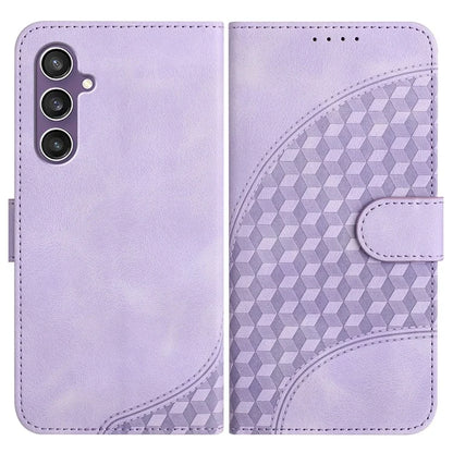 YX0060 For Samsung Galaxy S23 FE Wallet Case Elephant Head Pattern Card Slots Phone Shell