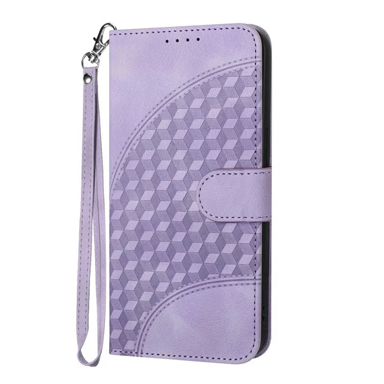 YX0060 For Samsung Galaxy S23 FE Wallet Case Elephant Head Pattern Card Slots Phone Shell