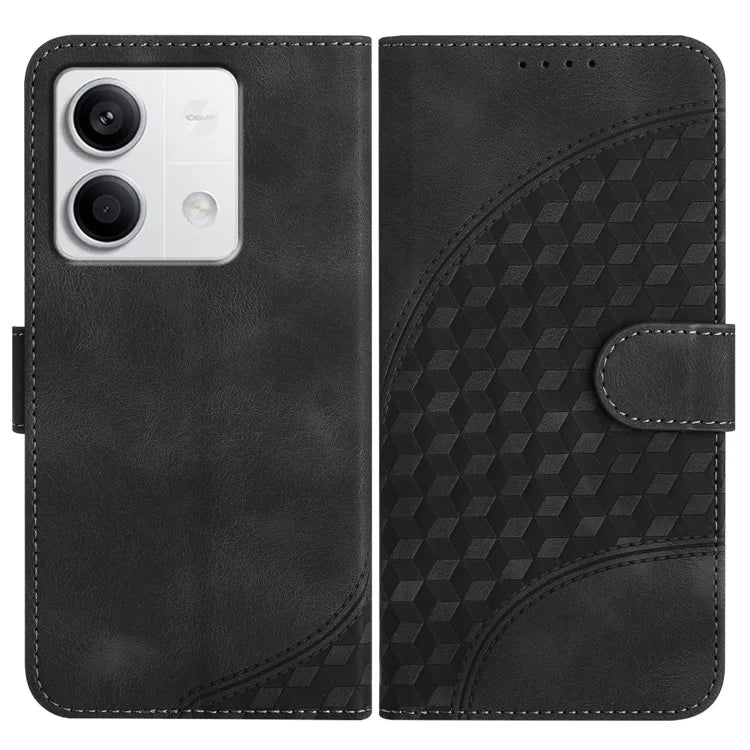 YX0060 For Xiaomi Redmi Note 13 4G Leather Case Elephant Head Pattern Phone Protector
