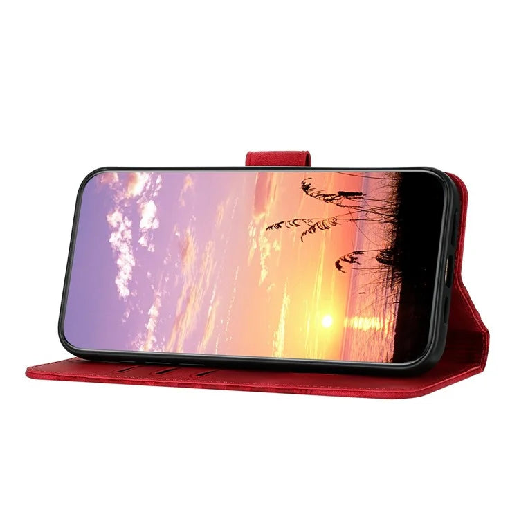 YX0060 For Xiaomi Redmi Note 13 4G Leather Case Elephant Head Pattern Phone Protector