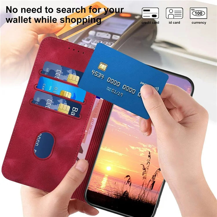 YX0060 For Xiaomi Redmi Note 13 4G Leather Case Elephant Head Pattern Phone Protector