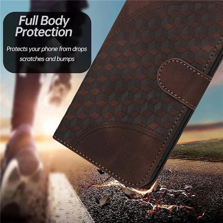 YX0060 For Xiaomi Redmi Note 13 4G Leather Case Elephant Head Pattern Phone Protector