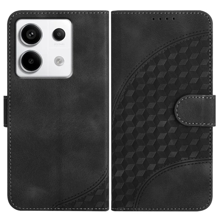 YX0060 For Xiaomi Redmi Note 13 Pro 4G / Poco M6 Pro 4G Shockproof Case Leather Elephant Head Pattern Phone Cover