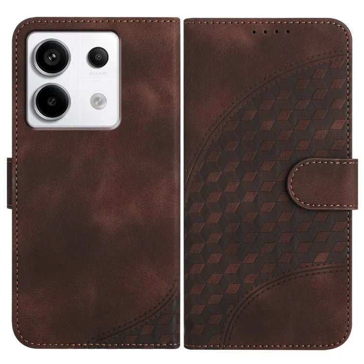 YX0060 For Xiaomi Redmi Note 13 Pro 4G / Poco M6 Pro 4G Shockproof Case Leather Elephant Head Pattern Phone Cover