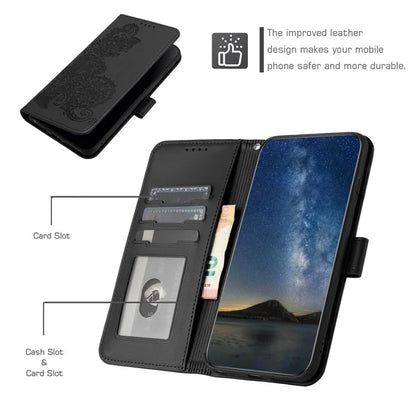 YX0050 For Google Pixel 9 Pro Wallet Phone Case Flower Pattern Imprinted Leather Flip Cover