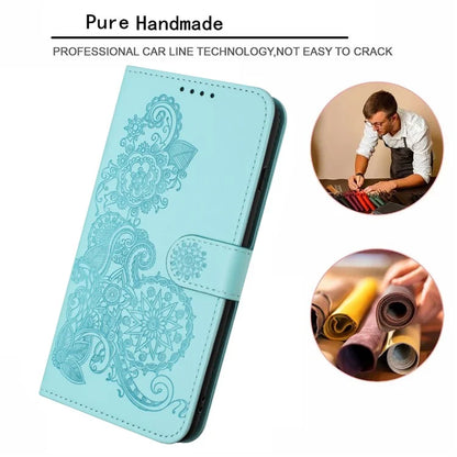 YX0050 For Google Pixel 9 Pro Wallet Phone Case Flower Pattern Imprinted Leather Flip Cover
