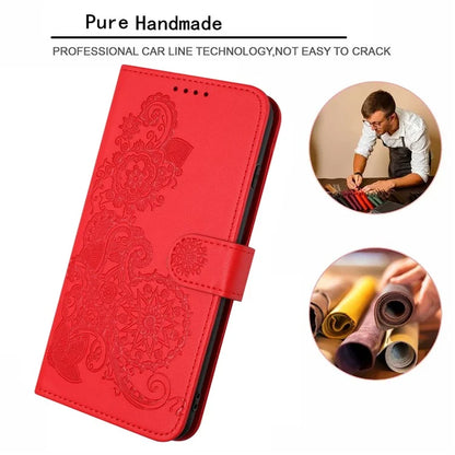 YX0050 For Google Pixel 9 Pro Wallet Phone Case Flower Pattern Imprinted Leather Flip Cover