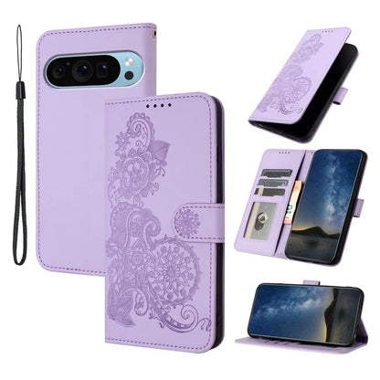 YX0050 For Google Pixel 9 Leather Case Shockproof Wallet Phone Cover
