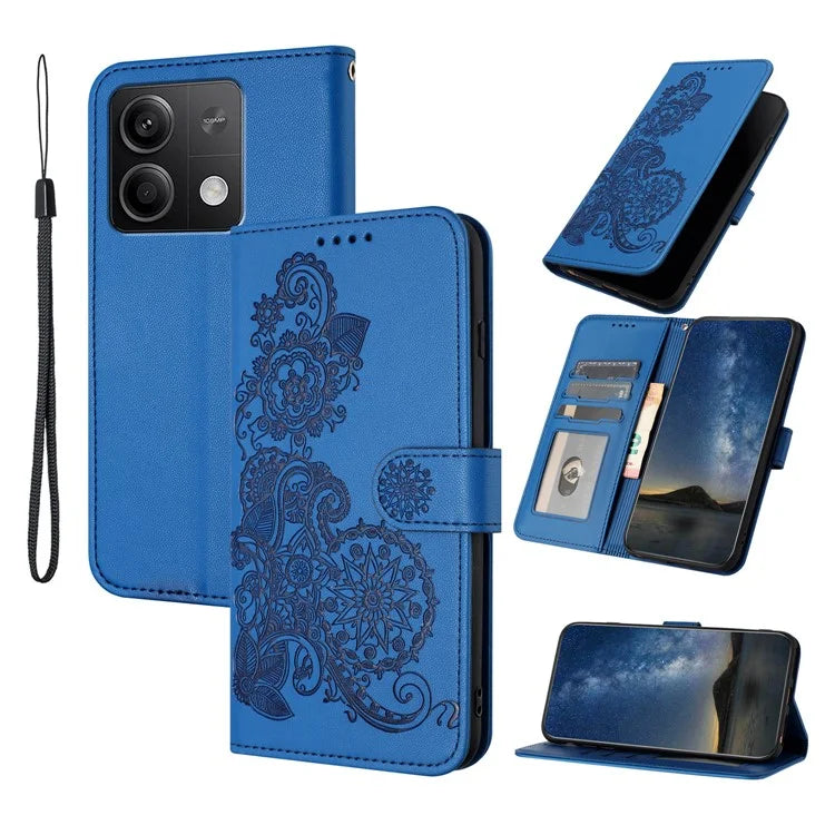 YX0050 For Xiaomi Redmi Note 13 5G Leather Case Anti-Scratch Wallet Phone Case