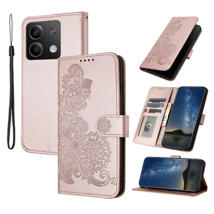 YX0050 For Xiaomi Redmi Note 13 5G Leather Case Anti-Scratch Wallet Phone Case