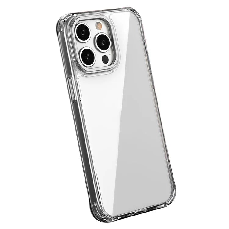For iPhone 15 Pro Max Clear Case Anti-Drop PC+TPU Hybrid Phone Shell