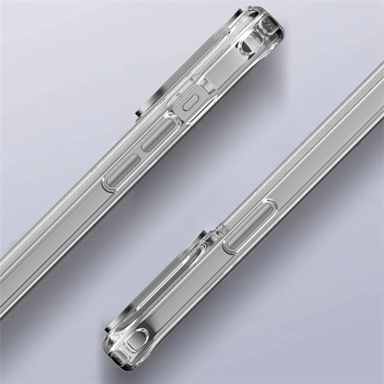 For iPhone 15 Pro Max Clear Case Anti-Drop PC+TPU Hybrid Phone Shell