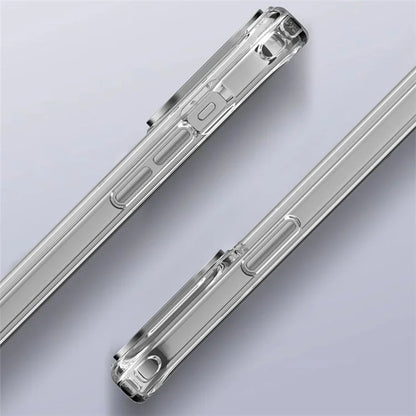 For iPhone 15 Pro Max Clear Case Anti-Drop PC+TPU Hybrid Phone Shell