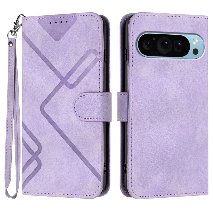 YX0040 For Google Pixel 9 Pro Case Imprinted Leather Stand Phone Cover