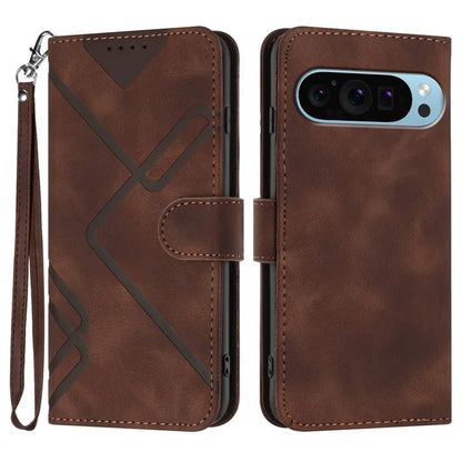 YX0040 For Google Pixel 9 Pro Case Imprinted Leather Stand Phone Cover