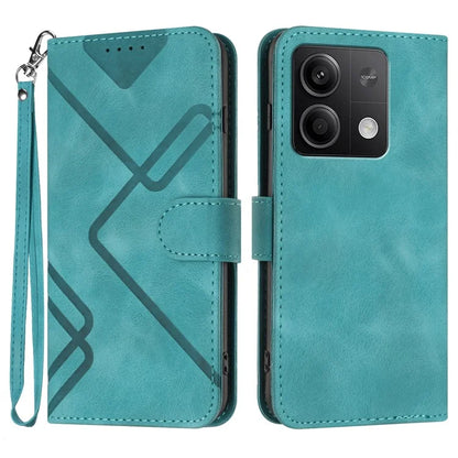 YX0040 For Xiaomi Redmi Note 13 5G Leather Case Imprinted Wallet Card Holder Phone Cover