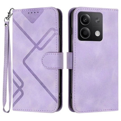 YX0040 For Xiaomi Redmi Note 13 5G Leather Case Imprinted Wallet Card Holder Phone Cover