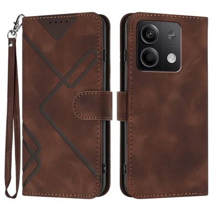 YX0040 For Xiaomi Redmi Note 13 5G Leather Case Imprinted Wallet Card Holder Phone Cover