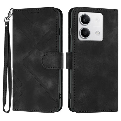 YX0040 For Xiaomi Redmi Note 13 4G Shockproof Case Imprinted Leather+TPU Stand Phone Cover