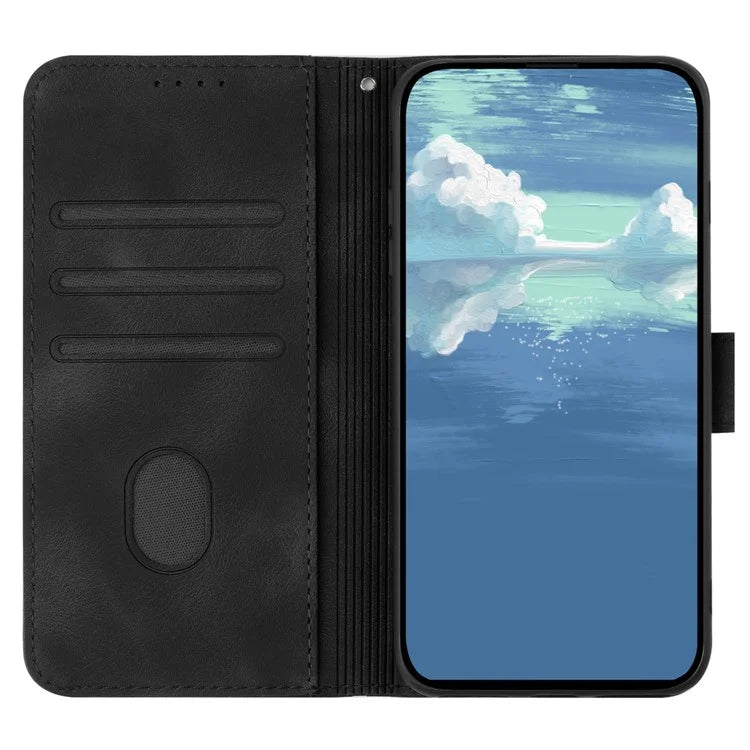 YX0040 For Xiaomi Redmi Note 13 4G Shockproof Case Imprinted Leather+TPU Stand Phone Cover