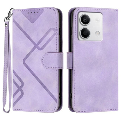 YX0040 For Xiaomi Redmi Note 13 4G Shockproof Case Imprinted Leather+TPU Stand Phone Cover