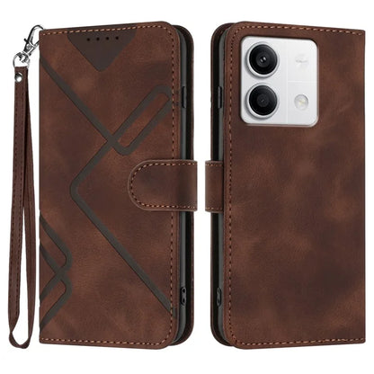 YX0040 For Xiaomi Redmi Note 13 4G Shockproof Case Imprinted Leather+TPU Stand Phone Cover