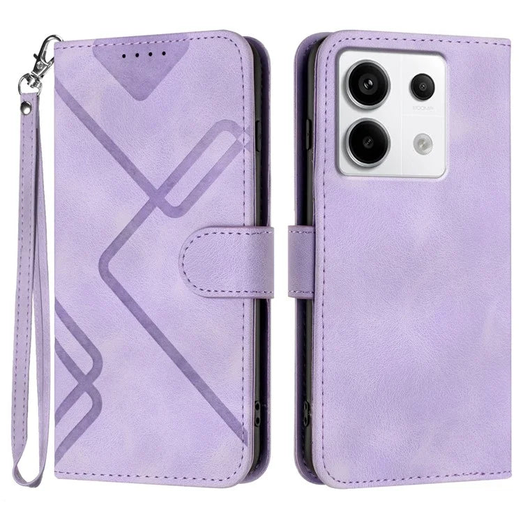 YX0040 For Xiaomi Redmi Note 13 Pro 4G / Poco M6 Pro 4G Case Imprinted Leather Mobile Phone Cover