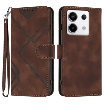 YX0040 For Xiaomi Redmi Note 13 Pro 4G / Poco M6 Pro 4G Case Imprinted Leather Mobile Phone Cover