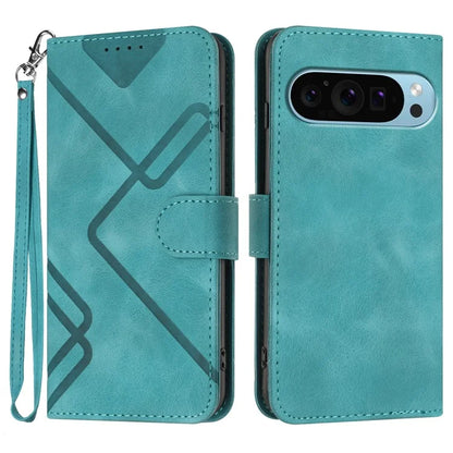 YX0040 For Google Pixel 9 Imprinted Case Leather Stand Shockproof Smart Phone Cover