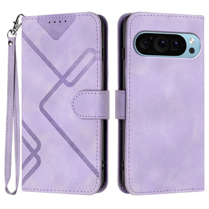 YX0040 For Google Pixel 9 Imprinted Case Leather Stand Shockproof Smart Phone Cover