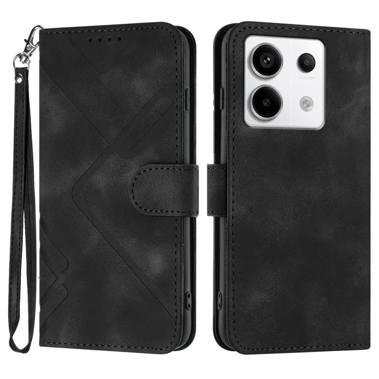 YX0040 For Xiaomi Redmi Note 13 Pro 5G / Poco X6 5G Case Imprinted Leather Shockproof Wallet Phone Cover