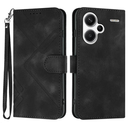 YX0040 For Xiaomi Redmi Note 13 Pro+ 5G Case PU Leather Anti-drop Flip Stand Phone Cover
