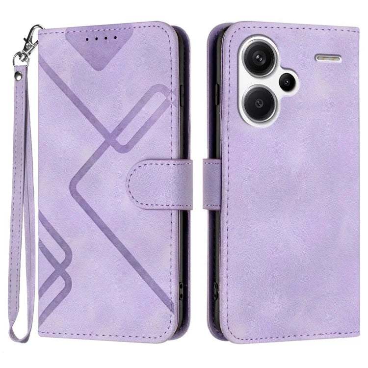 YX0040 For Xiaomi Redmi Note 13 Pro+ 5G Case PU Leather Anti-drop Flip Stand Phone Cover