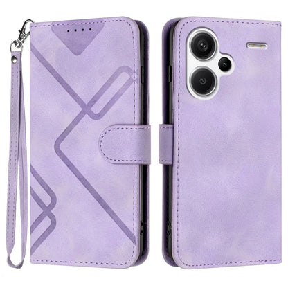 YX0040 For Xiaomi Redmi Note 13 Pro+ 5G Case PU Leather Anti-drop Flip Stand Phone Cover