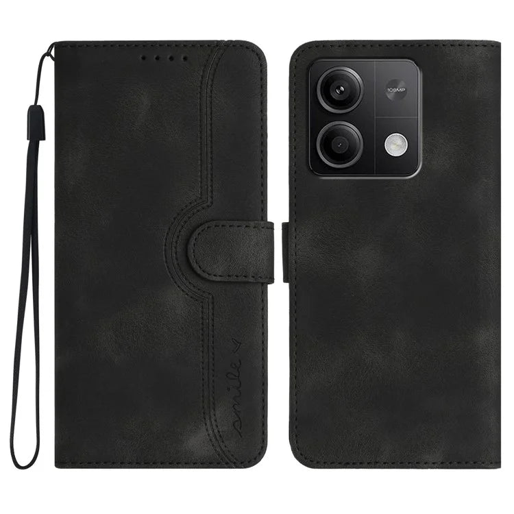 YX003 For Xiaomi Redmi Note 13 5G Leather Case Wallet Stand Full Protection Imprinted Phone Case