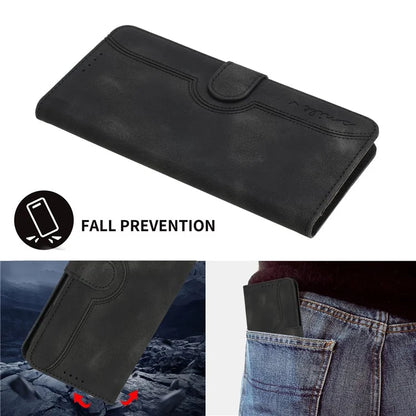 YX003 For Google Pixel 9 Pro Case Wallet Stand Imprinted Leather Phone Cover