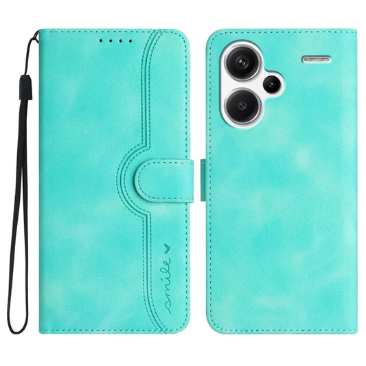 YX003 For Xiaomi Redmi Note 13 Pro+ 5G Leather Case Wallet Stand Shockproof Imprinted Phone Shell