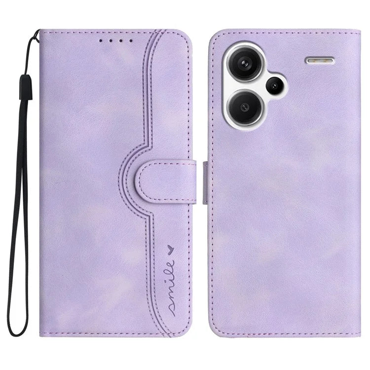 YX003 For Xiaomi Redmi Note 13 Pro+ 5G Leather Case Wallet Stand Shockproof Imprinted Phone Shell