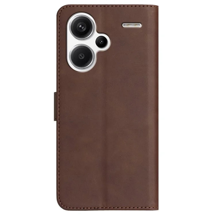 YX003 For Xiaomi Redmi Note 13 Pro+ 5G Leather Case Wallet Stand Shockproof Imprinted Phone Shell