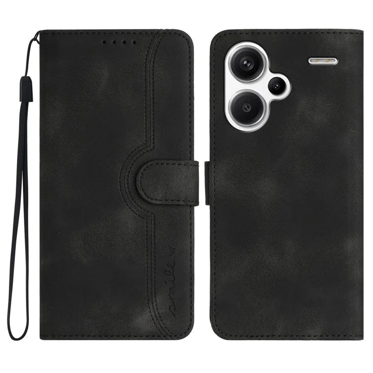 YX003 For Xiaomi Redmi Note 13 Pro+ 5G Leather Case Wallet Stand Shockproof Imprinted Phone Shell
