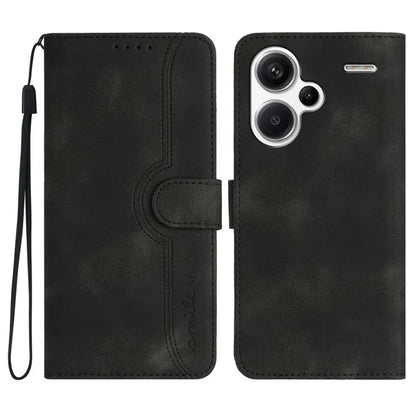YX003 For Xiaomi Redmi Note 13 Pro+ 5G Leather Case Wallet Stand Shockproof Imprinted Phone Shell