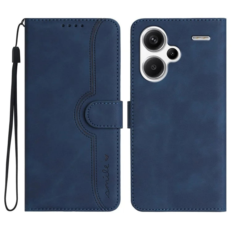 YX003 For Xiaomi Redmi Note 13 Pro+ 5G Leather Case Wallet Stand Shockproof Imprinted Phone Shell