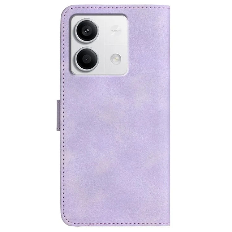 YX003 For Xiaomi Redmi Note 13 4G Case Imprinted Leather Wallet Stand Phone Cover