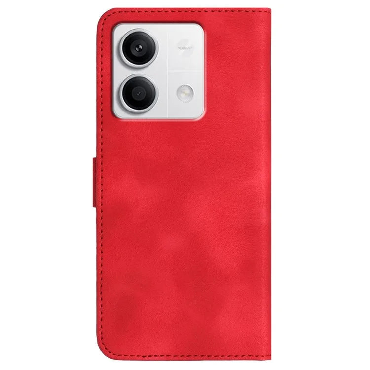 YX003 For Xiaomi Redmi Note 13 4G Case Imprinted Leather Wallet Stand Phone Cover
