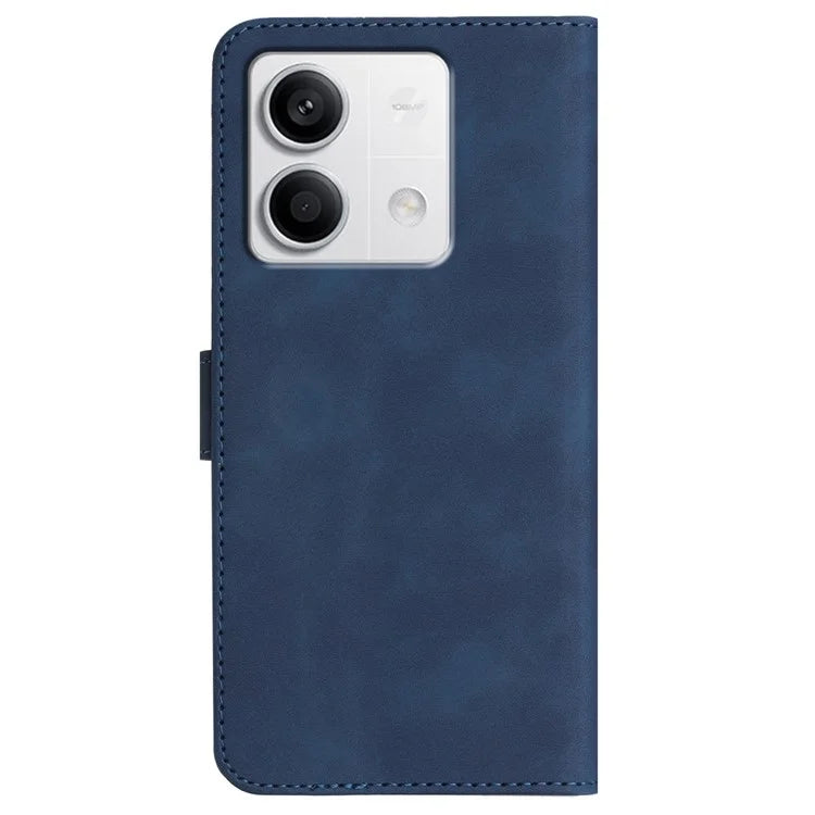 YX003 For Xiaomi Redmi Note 13 4G Case Imprinted Leather Wallet Stand Phone Cover